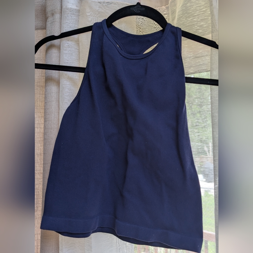 Free People Dark Blue Tank Top